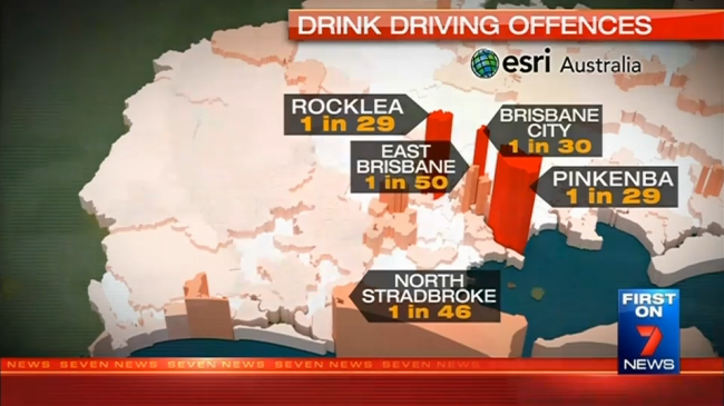 Seven News maps driving offence hot spots 1