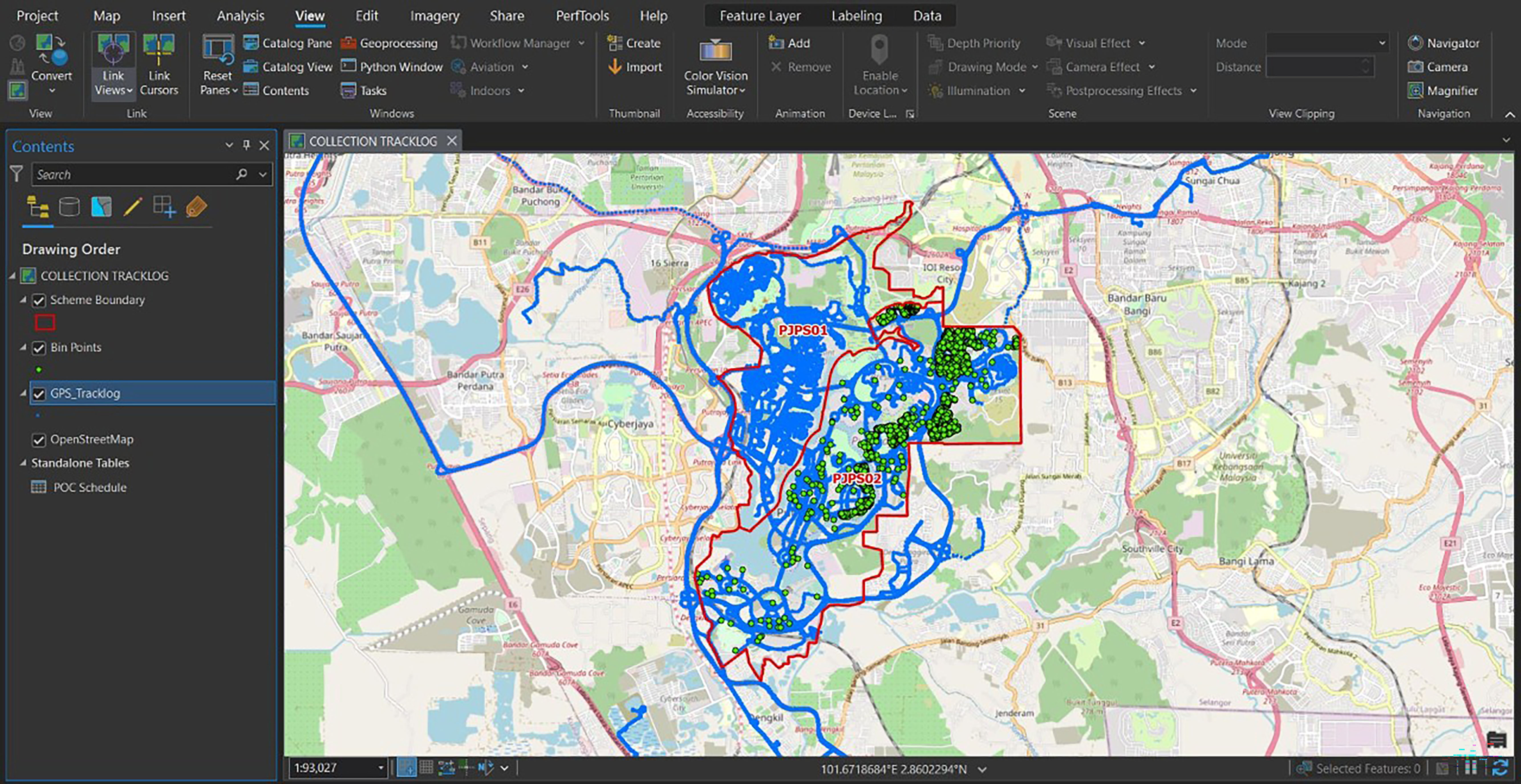 Alam Flora bin tracking