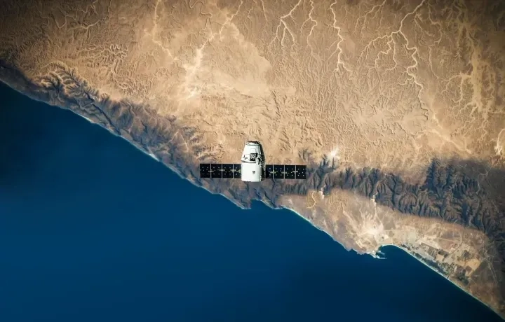 Satellite in orbit