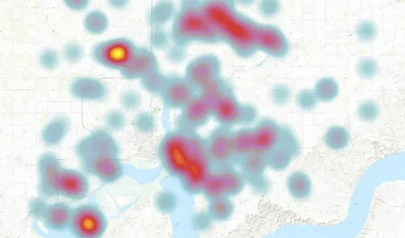 Well performance flow rate heat map_card